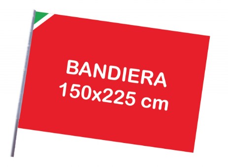 BANDIERE ECONOMICHE DA MANIFESTAZIONE 225X150 CM